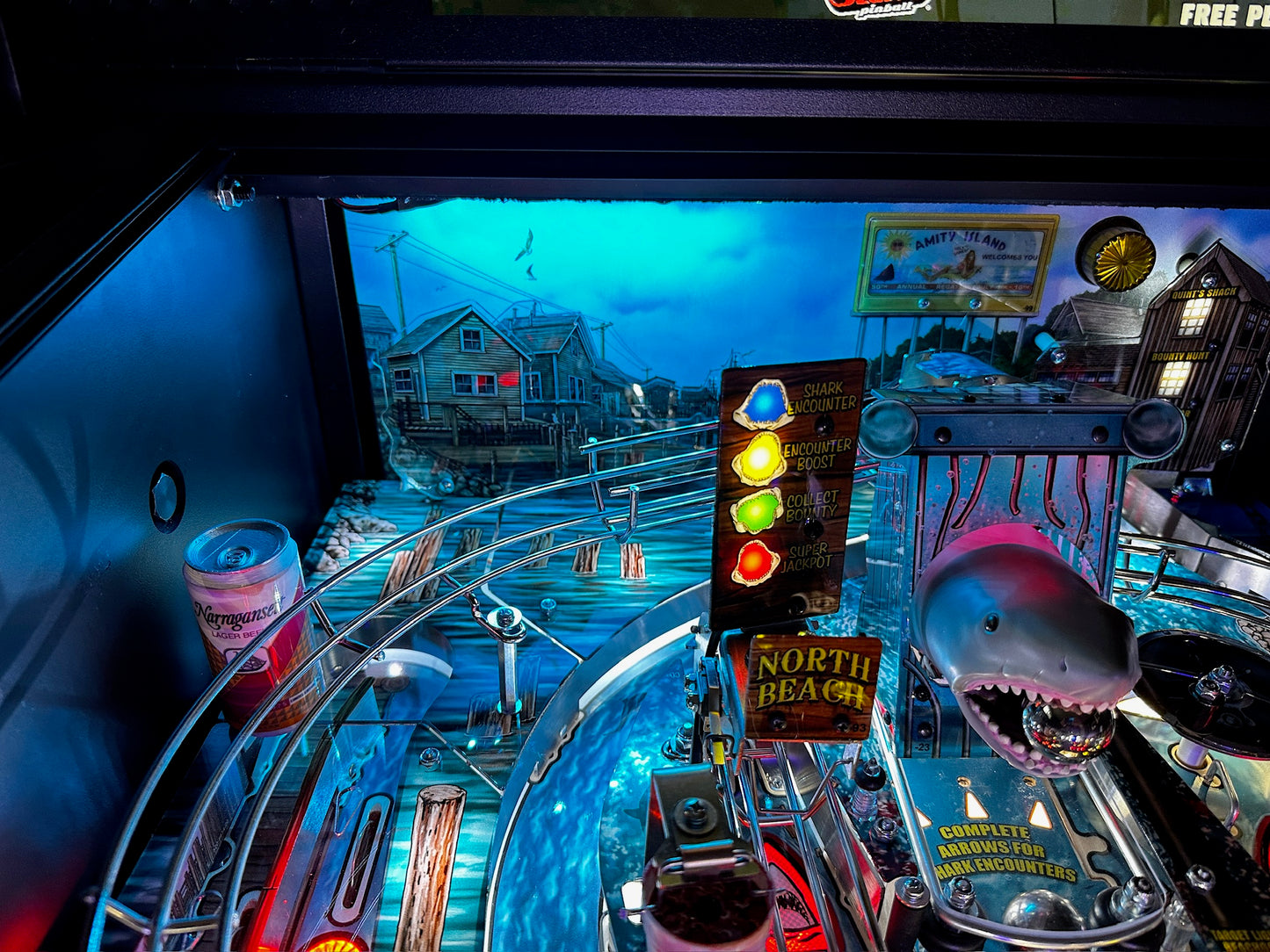 Jaws Pinball LED Strip 15" Backboard Light Kit