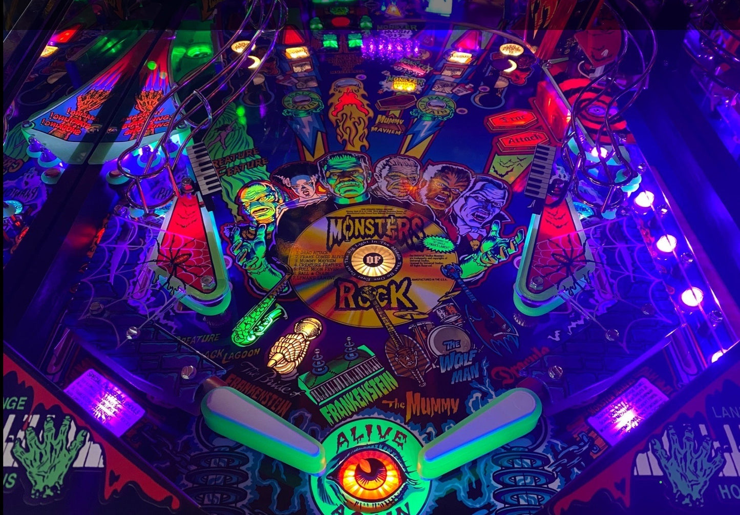 Monster Bash REMAKE Pinball LED Strip Trough Light Kit