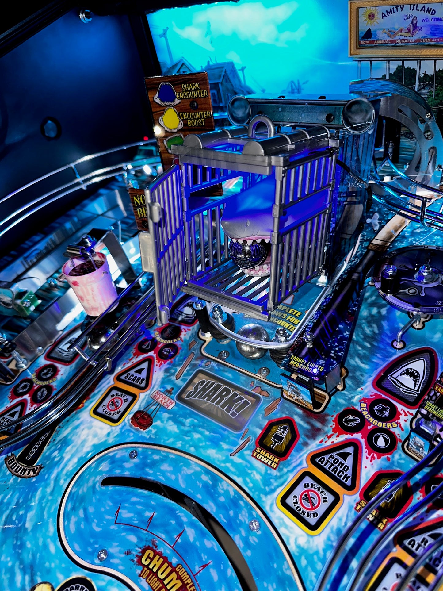 Jaws Pinball PRO Shark Cage Mod