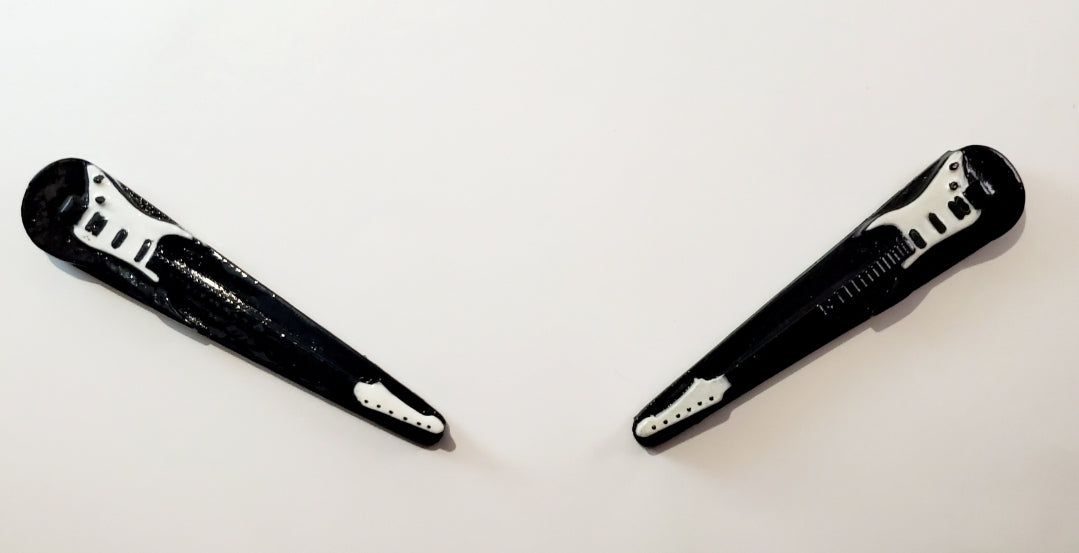 Rock Band Pinball Guitar Flipper Sculps