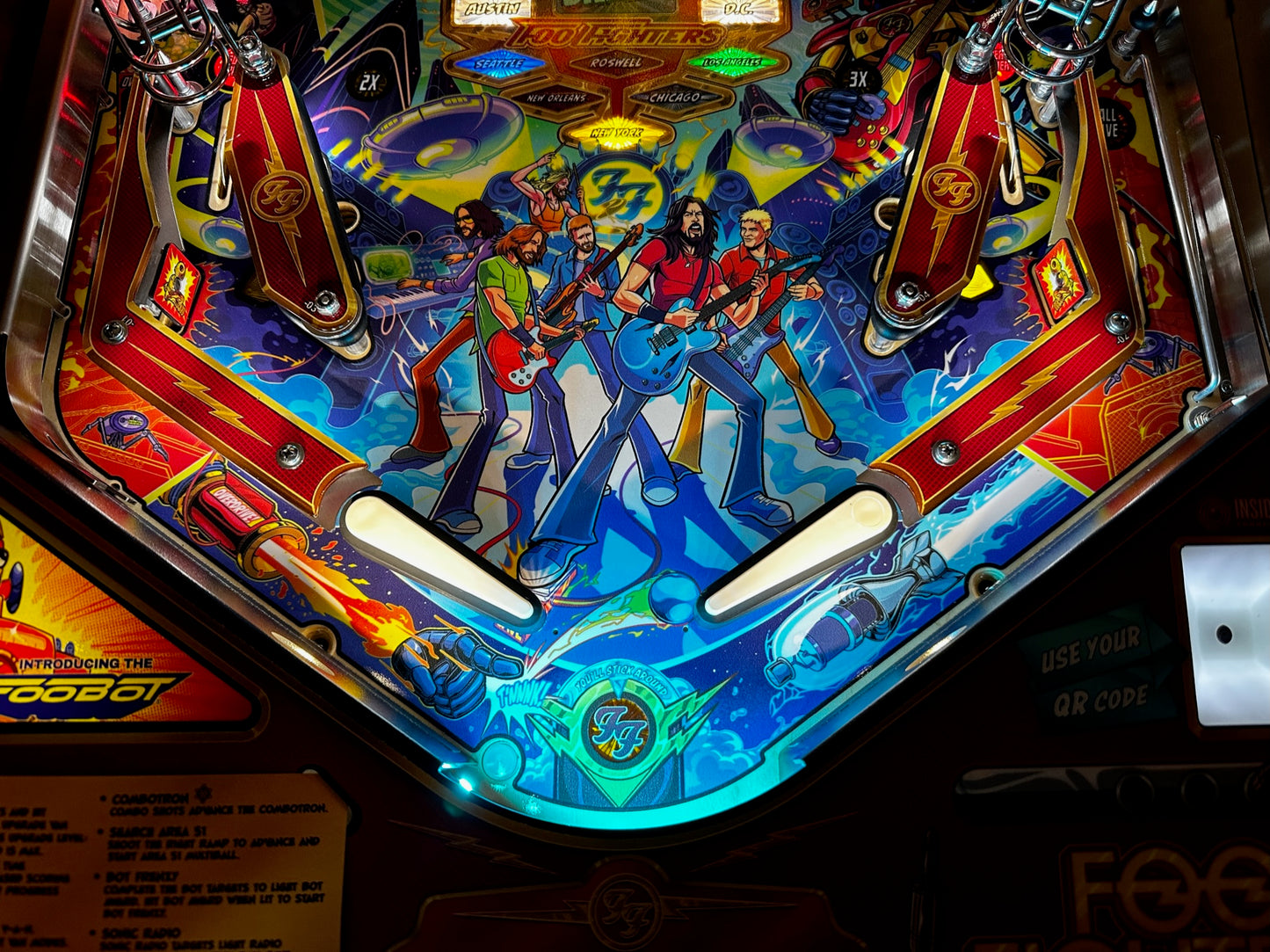 Foo Fighters Pinball LED Strip Trough Light Kit