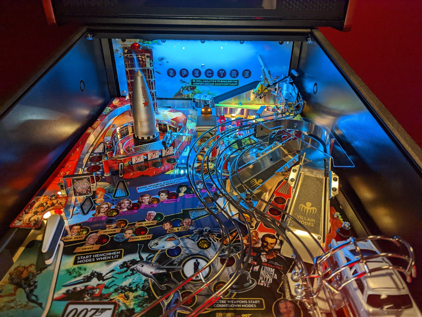 James Bond Pinball LED Strip Backboard Light