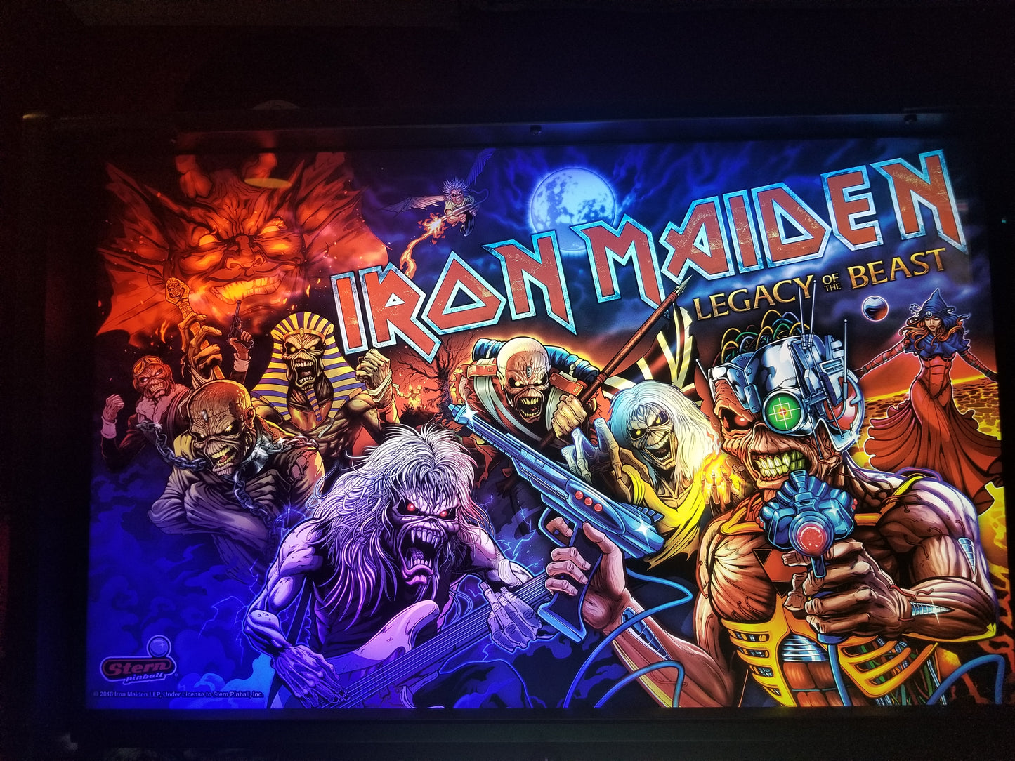 Iron Maiden Pinball LED Strip Backbox Light Kit