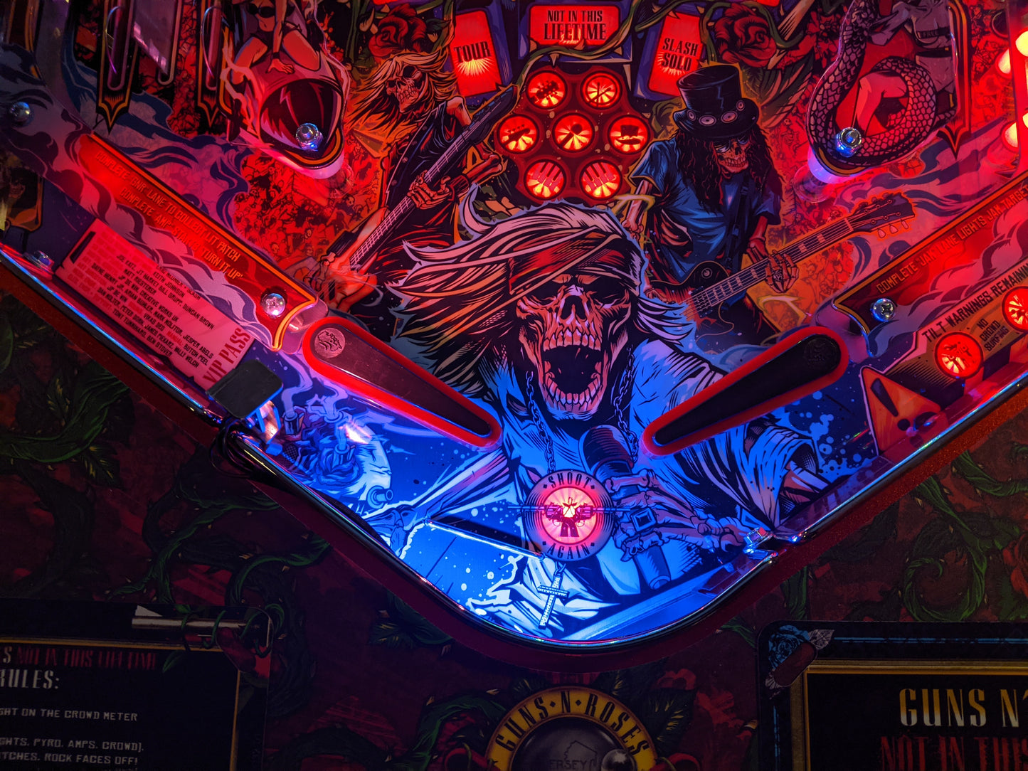 Guns N' Roses, JJP Pinball LED Strip Trough Light Kit