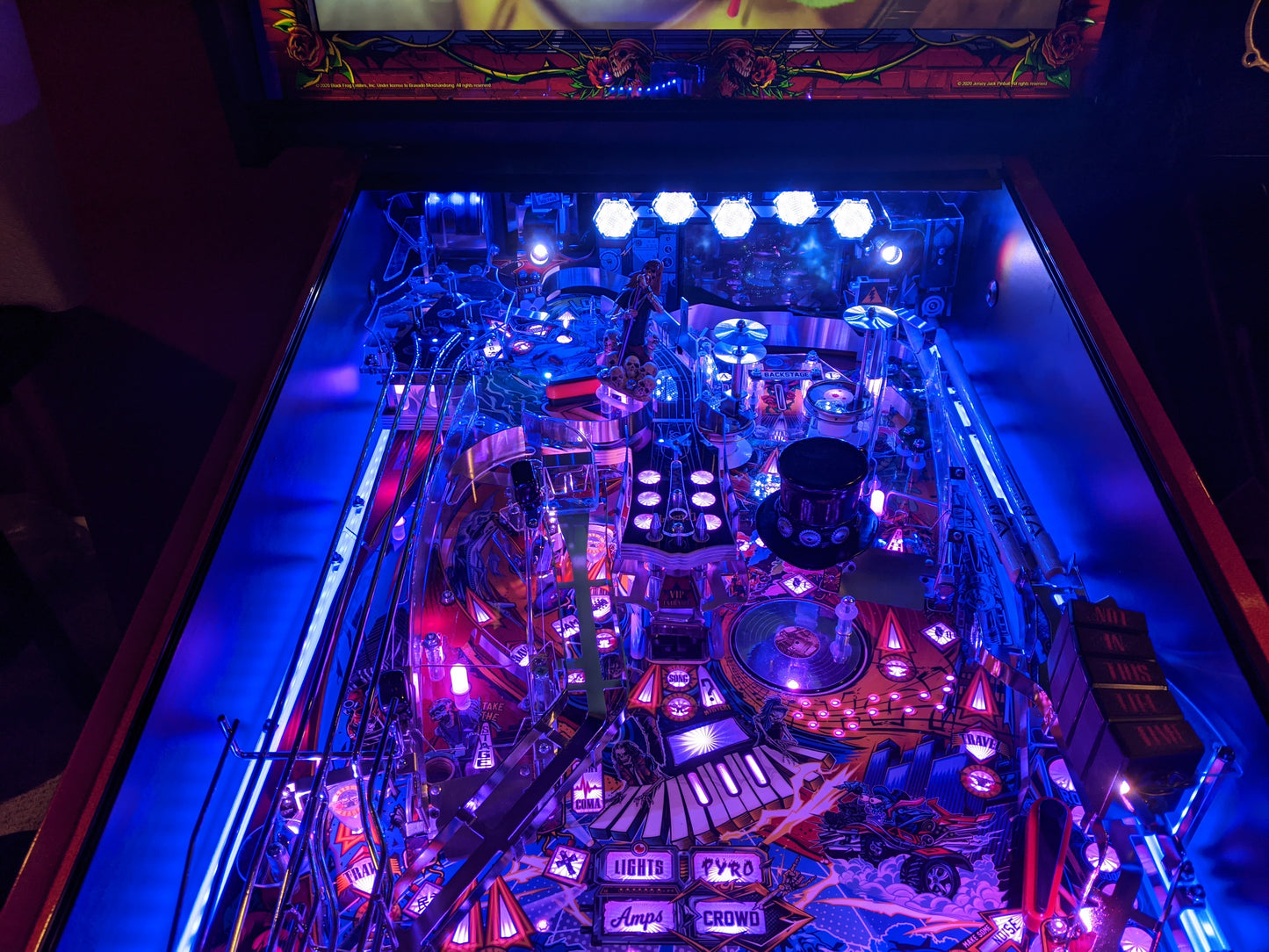 Guns N' Roses, JJP Pinball LED Strip Backboard Light Kit