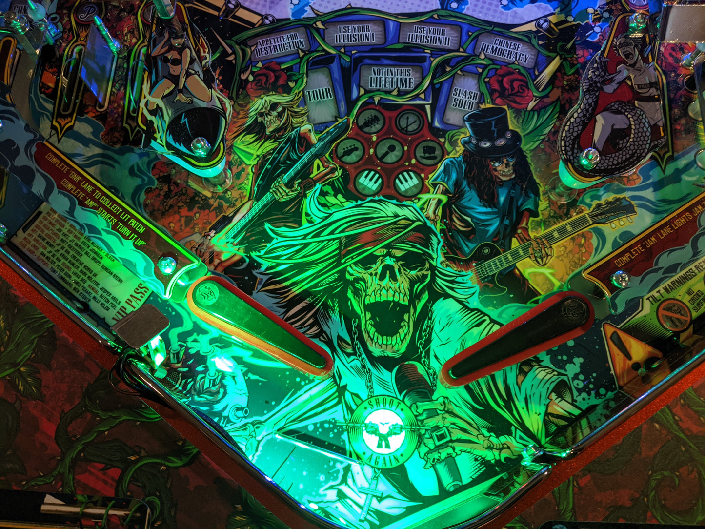 Guns N' Roses, JJP Pinball LED Strip Trough Light Kit