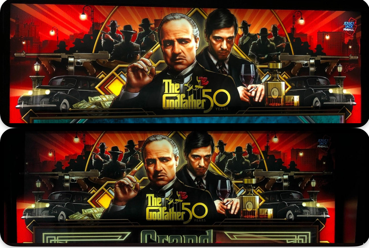 The Godfather Pinball Backglass Lighting Accessory Upgrade