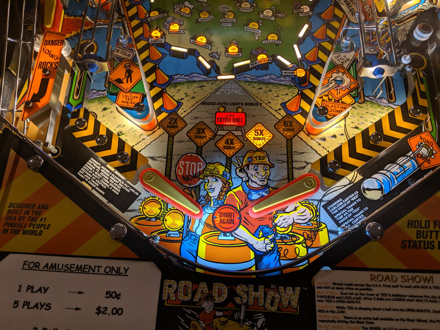 Road Show Pinball LED Strip Trough Light Kit