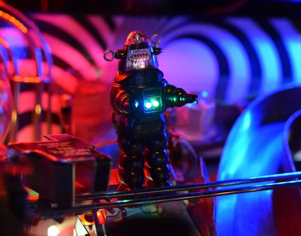 Twilight Zone Pinball Illuminated Color Changing Masudaya Robot Mod