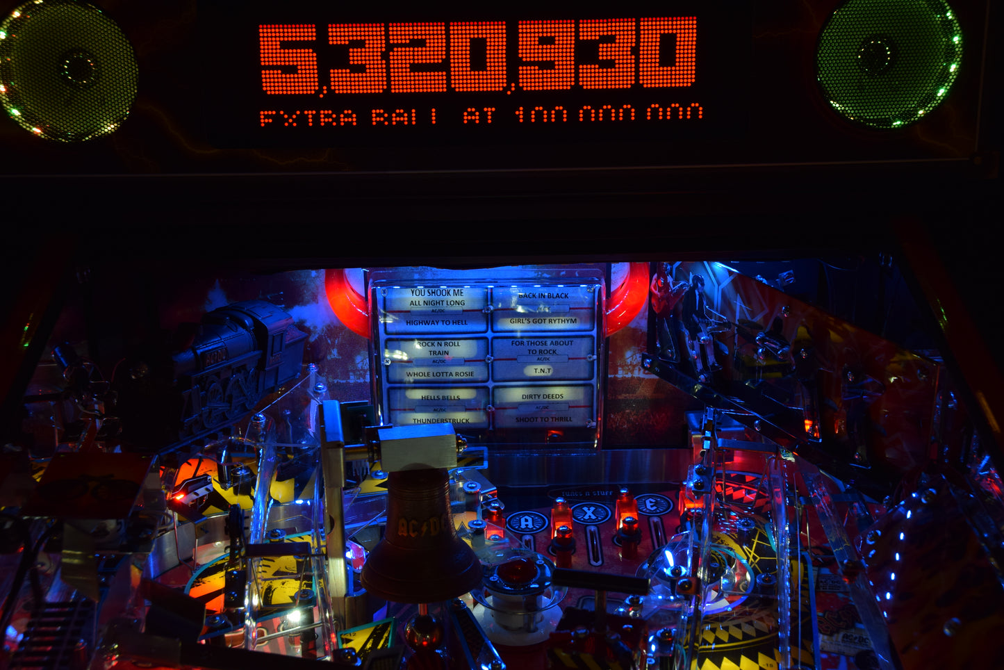 AC/DC Pinball LED Strip 15" Backboard Light Kit