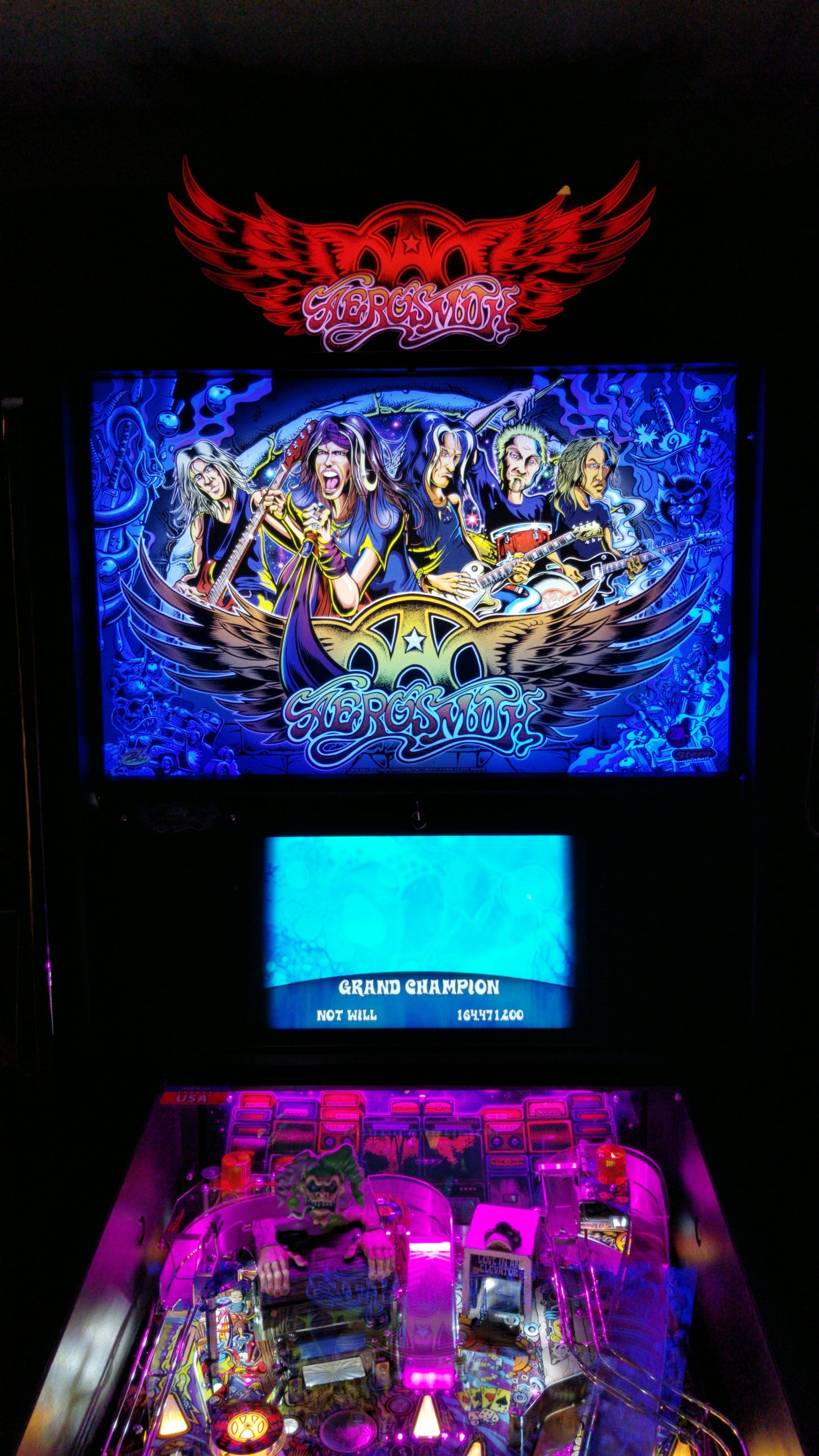 Aerosmith Pinball Custom Backbox Light Kit