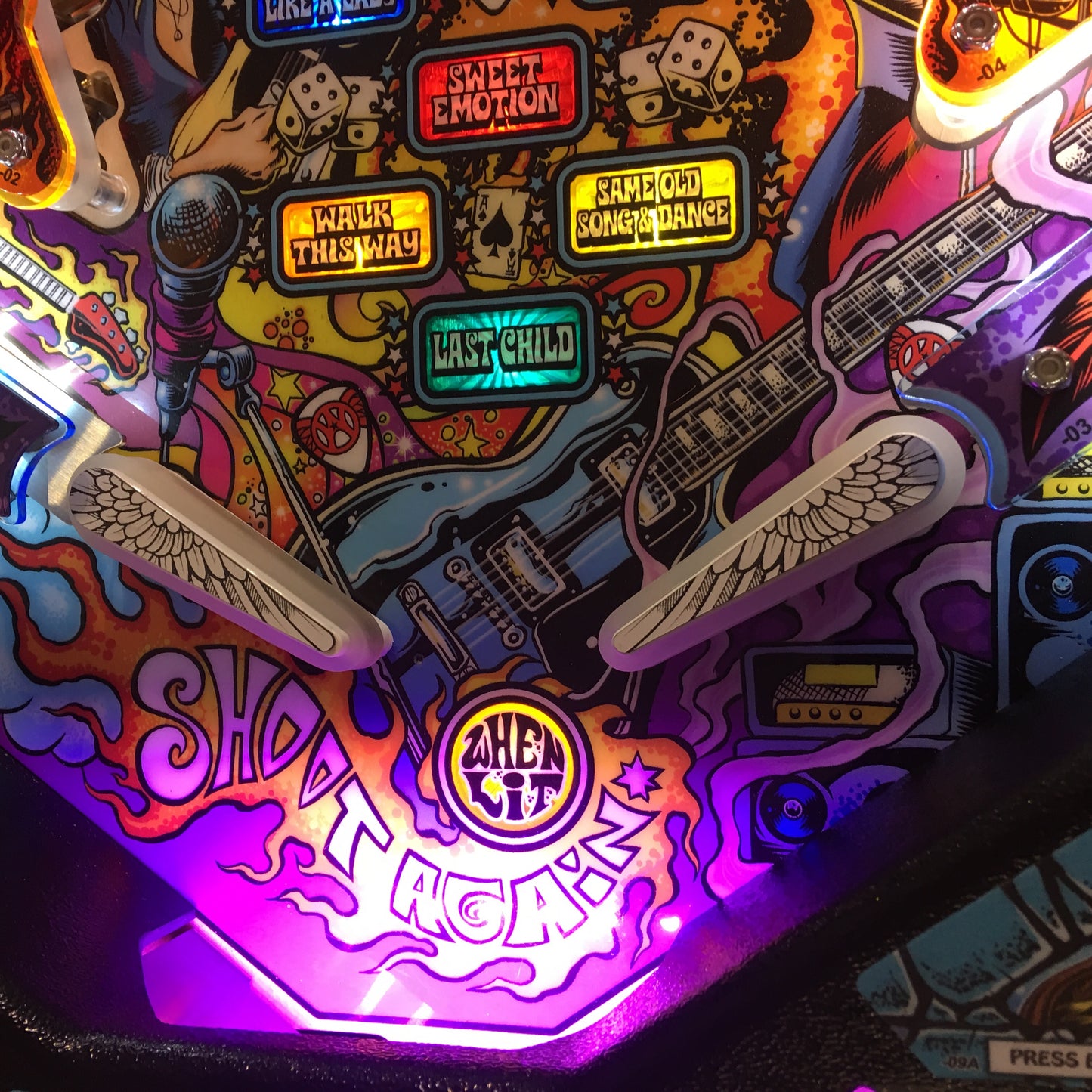 Aerosmith Pinball LED Strip Trough Light Kit