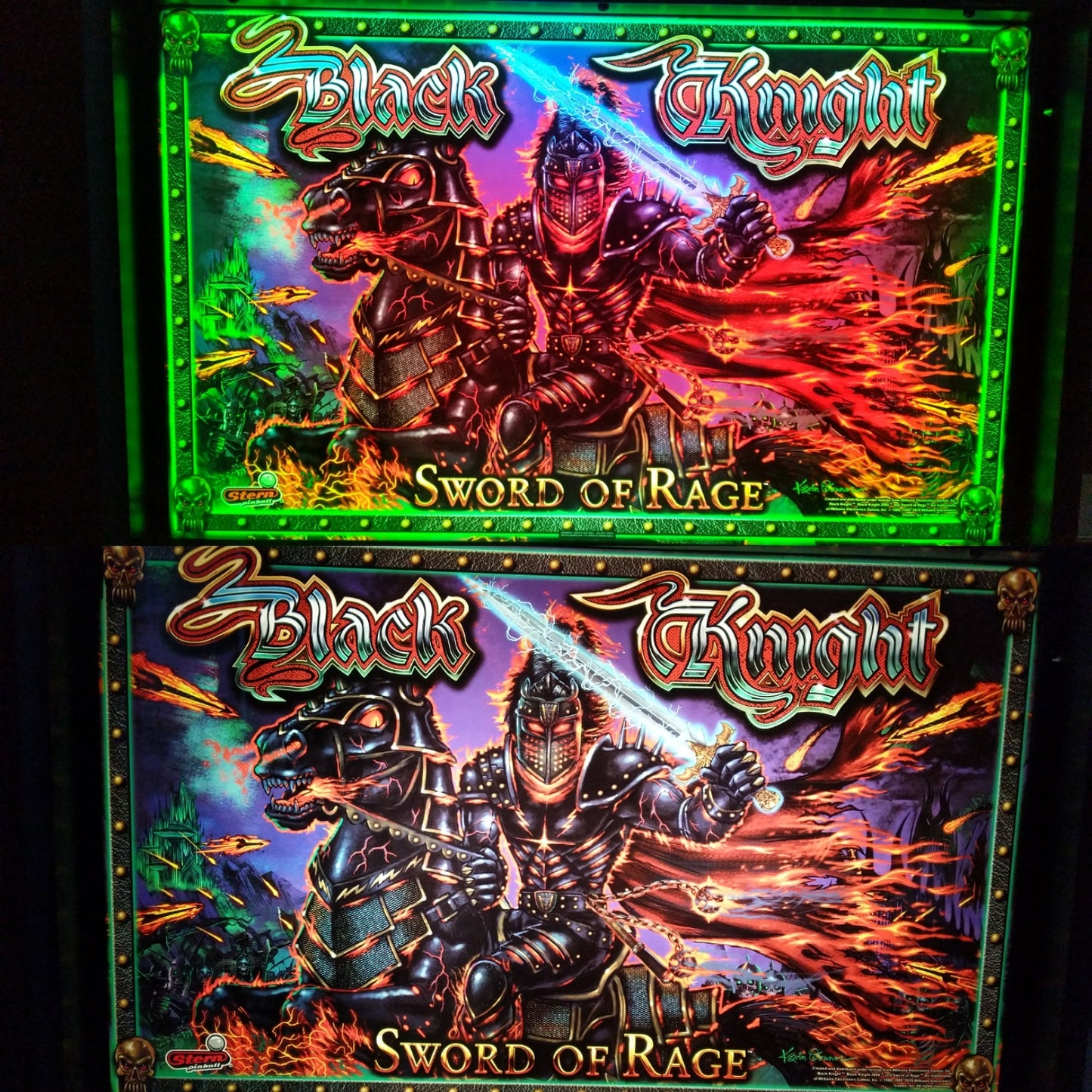 Black Knight: Sword of Rage Pinball Custom Backbox Light Kit