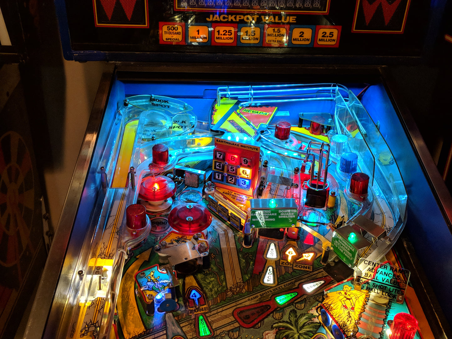 Earthshaker Pinball LED Strip 15" Backboard Light Kit