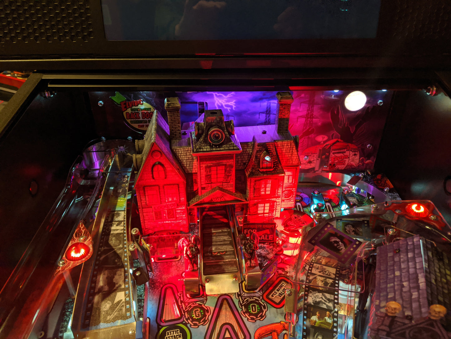 Elvira's House of Horrors Pinball LED Strip Backboard Light
