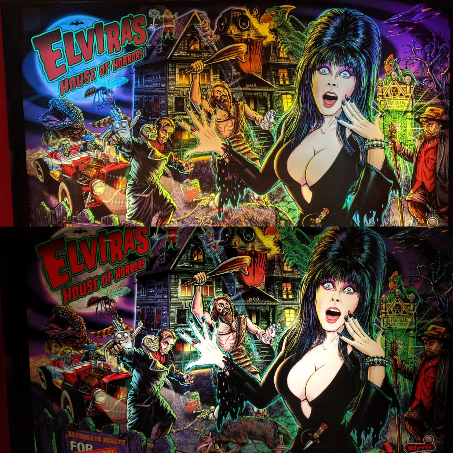 Elvira's House of Horrors Pinball Custom Backbox Light Kit