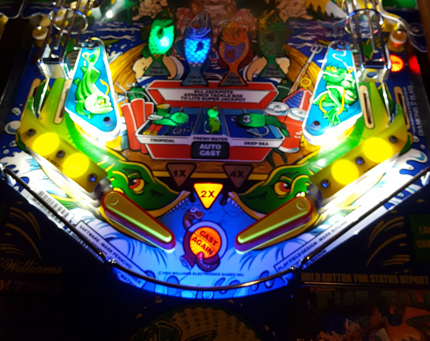 Fish Tales Pinball LED Strip Trough Light Kit