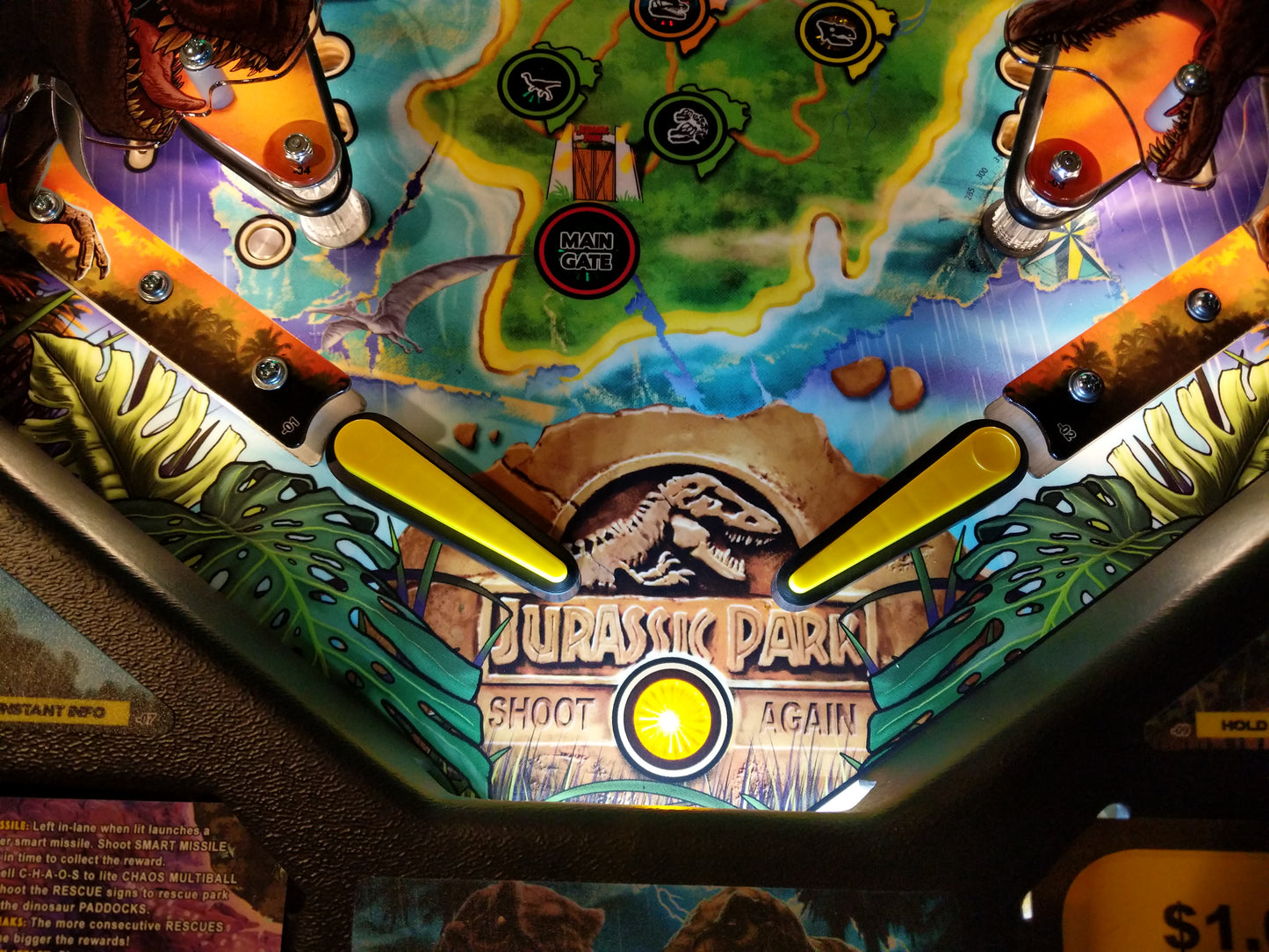 Jurassic Park Pinball LED Strip Trough Light Kit
