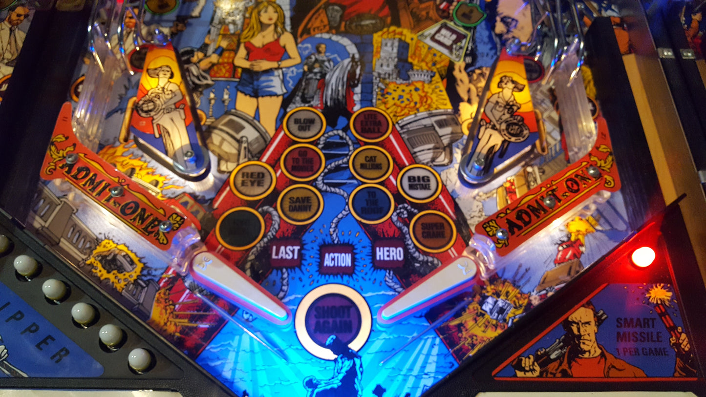 Last Action Hero Pinball LED Strip Trough Light Kit