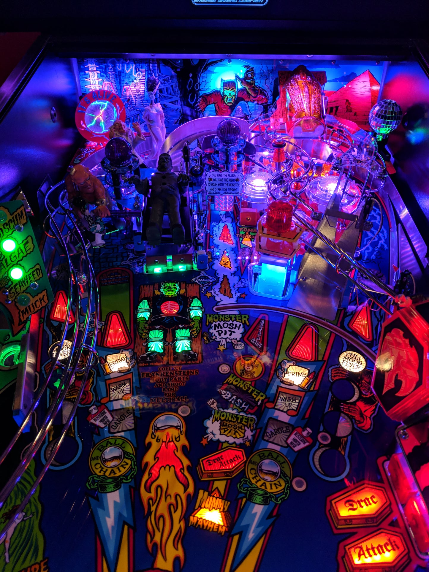 Monster Bash REMAKE (SE) Pinball Interactive Multi-Color Plasma Disk