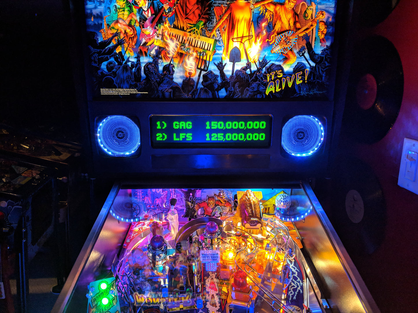 Monster Bash REMAKE Pinball (CE) LED Strip Undercabinet and Speaker Light Combo Kit