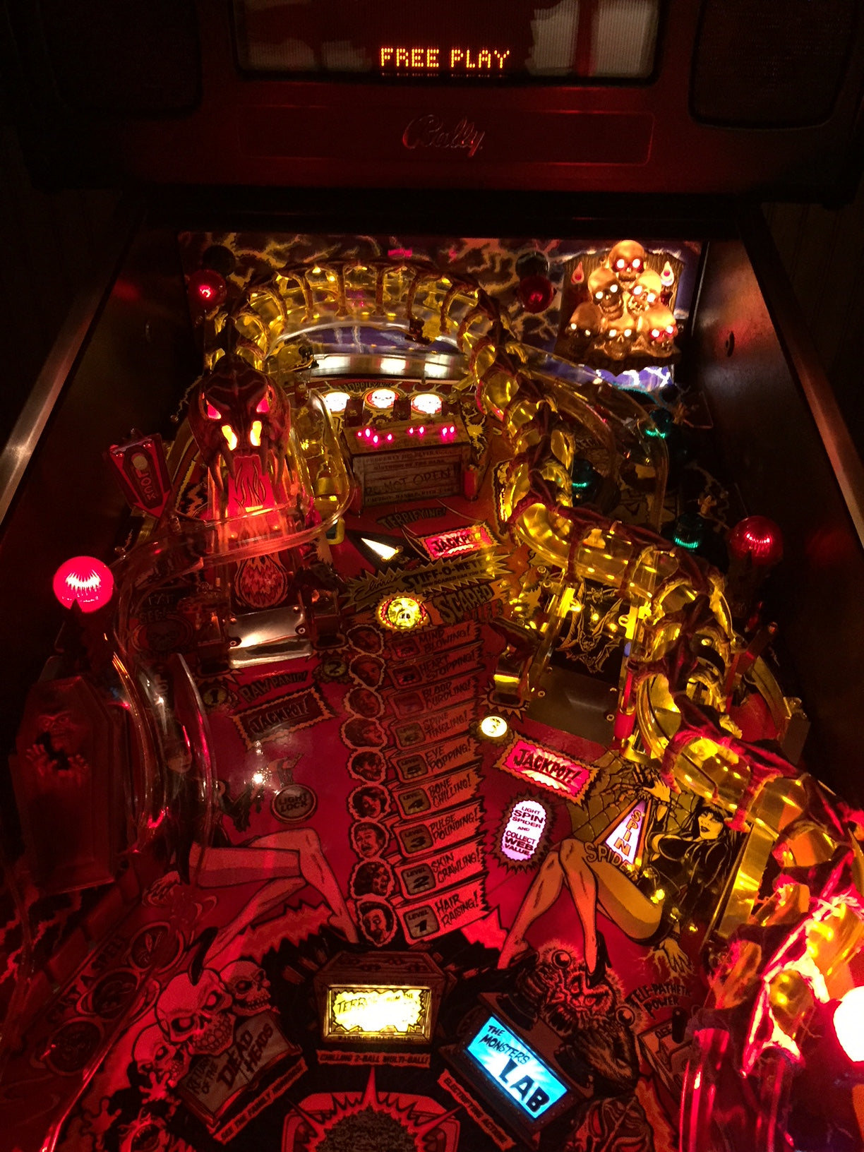 Scared Stiff Pinball LED Strip Boney Beast Illumination Light Kit