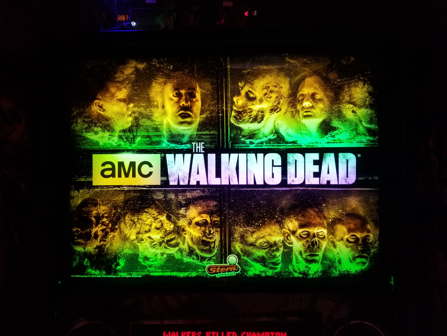 The Walking Dead Pinball Custom Backbox Light Kit