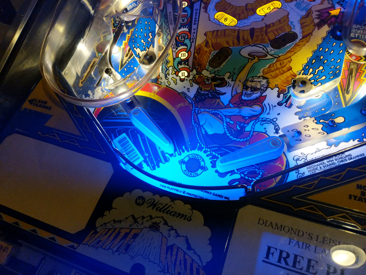 Whitewater Pinball LED Strip Trough Light Kit