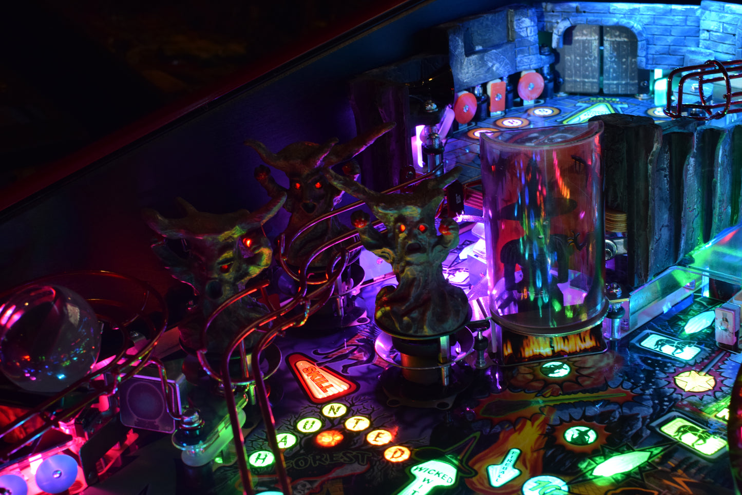 Wizard of Oz Pinball LED Strip Illuminated Forest Mod