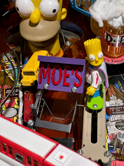 The Simpsons Pinball Party Pinball Illuminated Moe's Tavern Sign