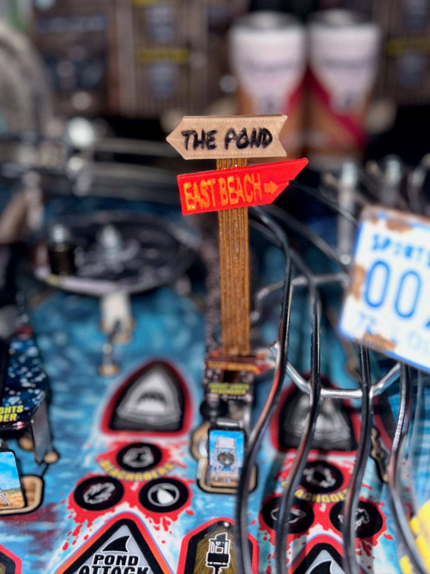 Jaws Pinball Signs and Boardwalk