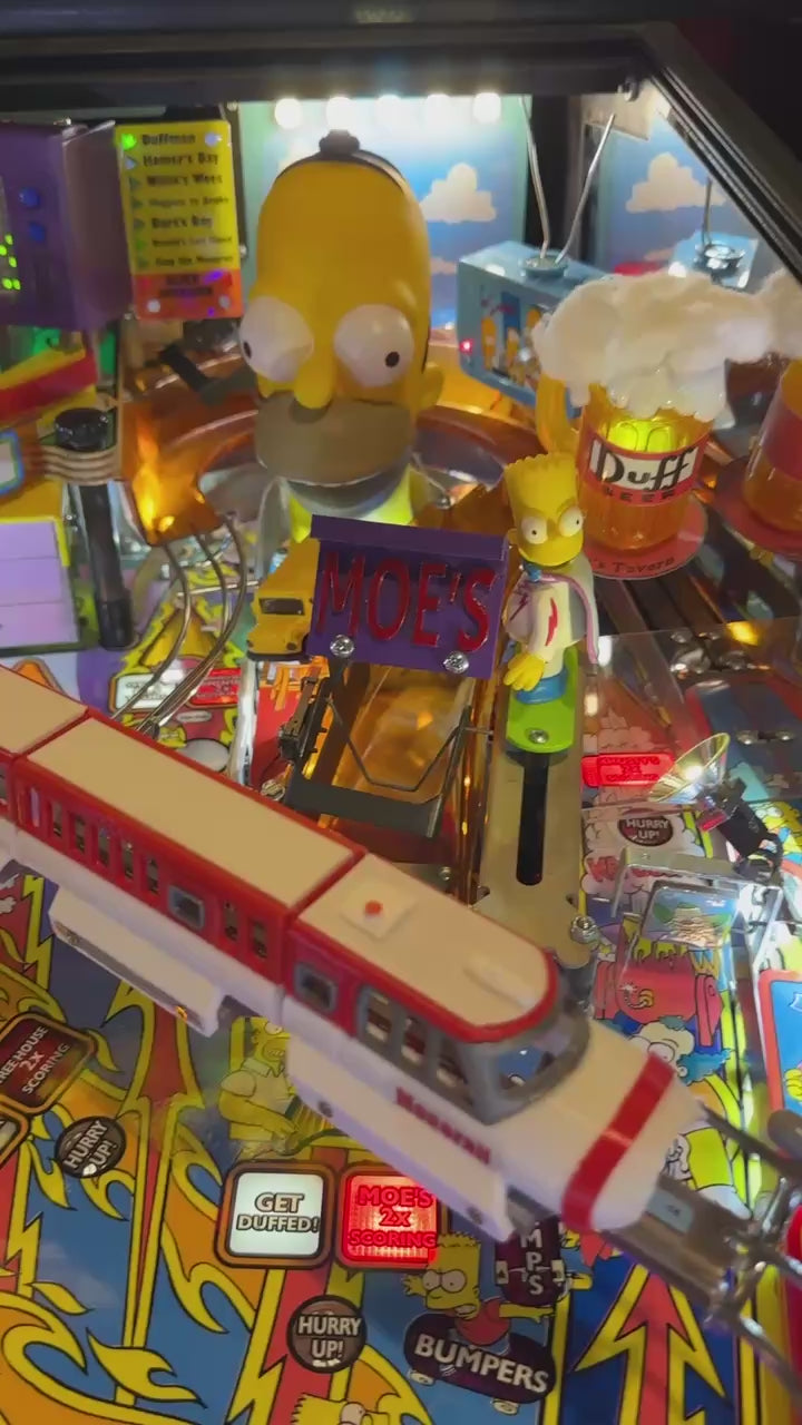 The Simpsons Pinball Party Pinball Illuminated Moe's Tavern