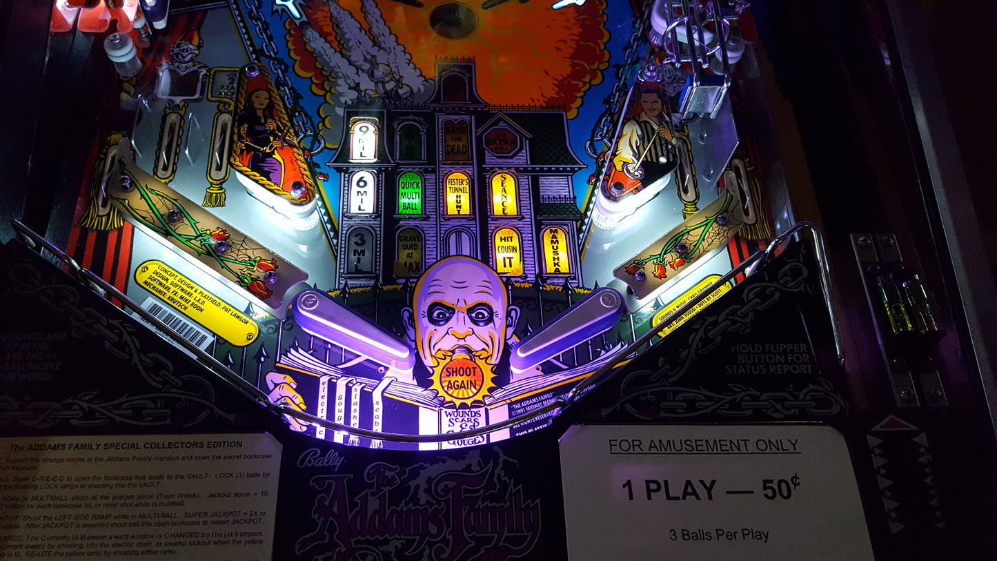 The Addams Family Pinball LED Strip Trough Light Kit