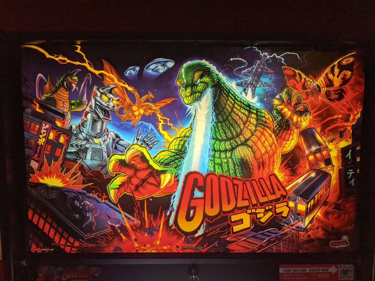 Godzilla Pinball Custom Backbox Light kit