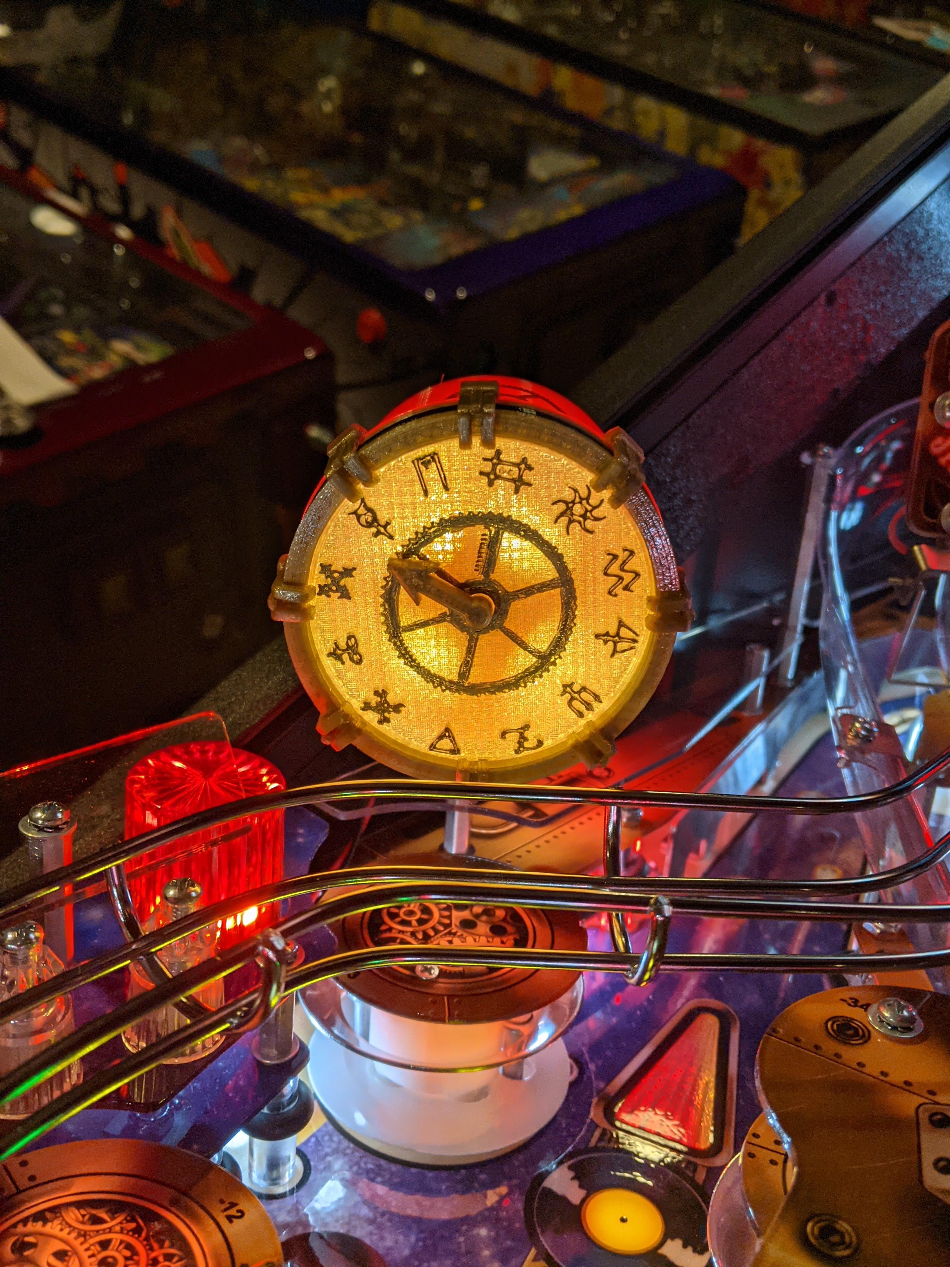 Pinball Clockwork Rush Pinball PRO Interactive Illuminated Clock – Lermods Pinball ...