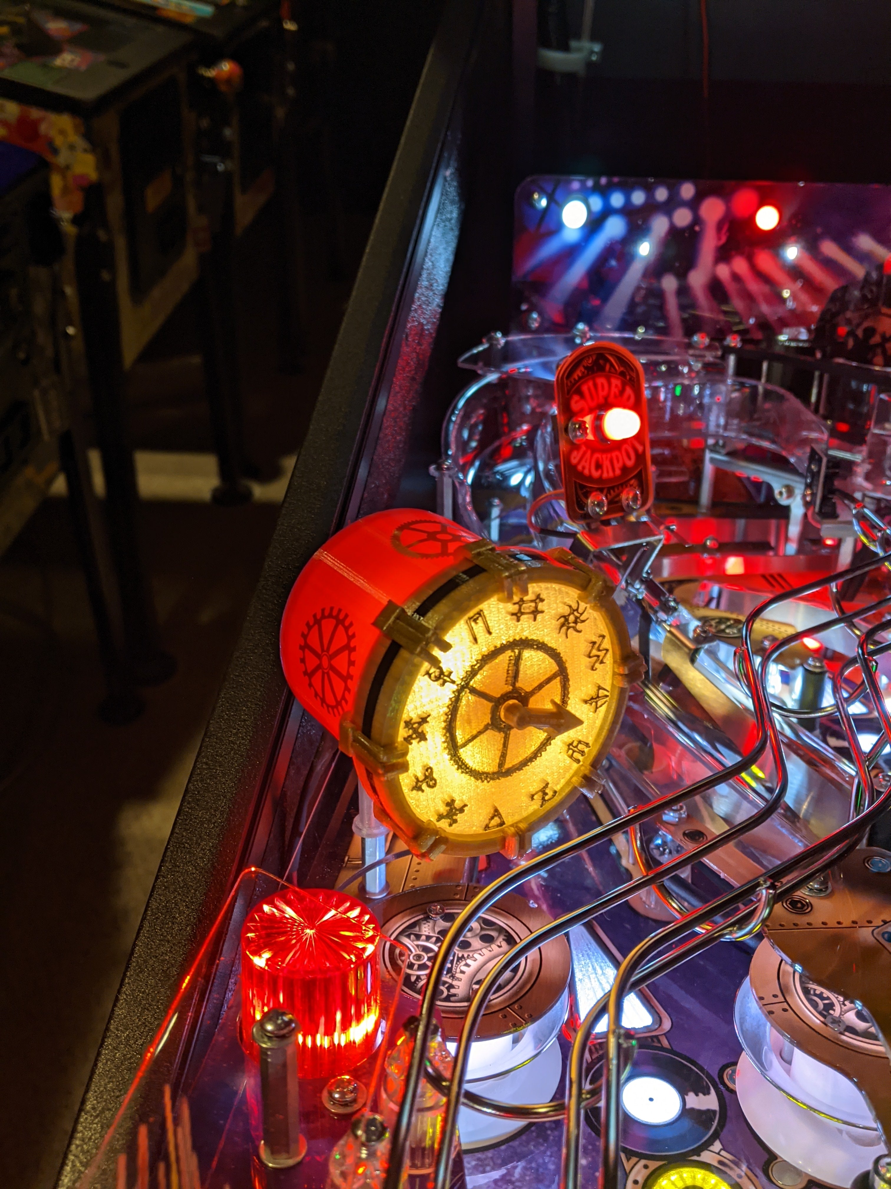 Pinball Clockwork Rush Pinball PRO Interactive Illuminated Clock – Lermods Pinball ...