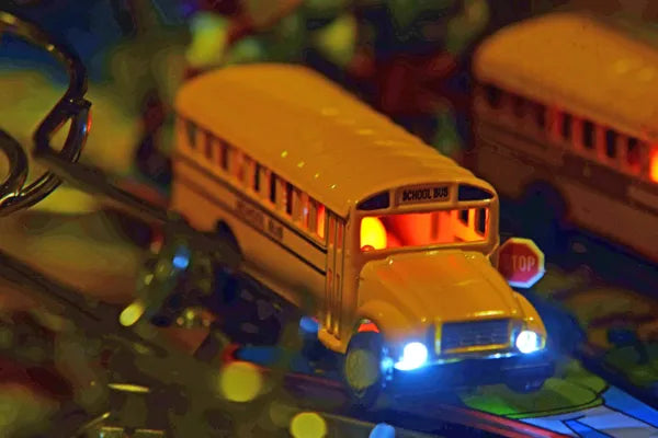 The Simpsons Pinball Party Pinball Illuminated School Bus Mod