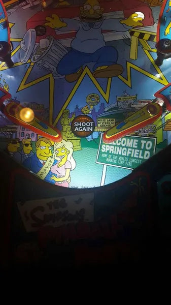 The Simpsons Pinball Party Pinball LED Strip Trough Light Kit