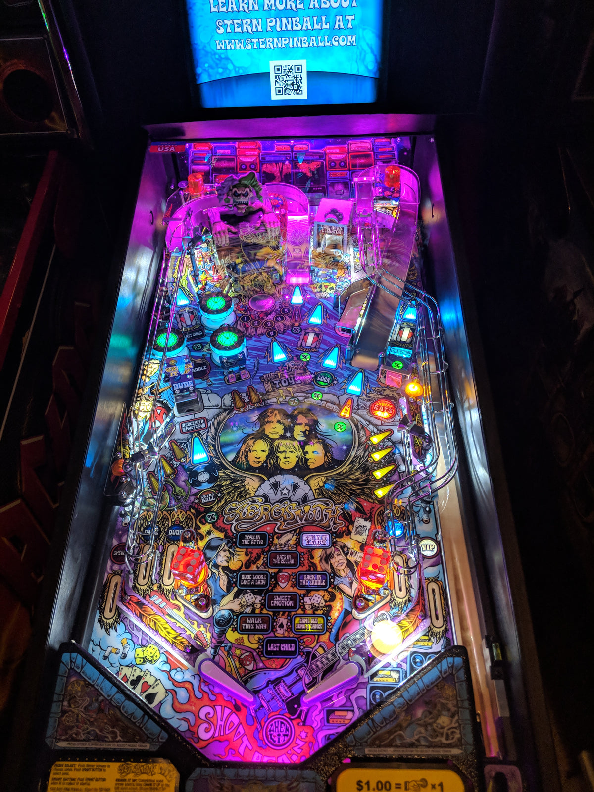 Pinball Backboard Aerosmith Pinball LED Backboard Light Kit – Lermods Pinball Machine Company