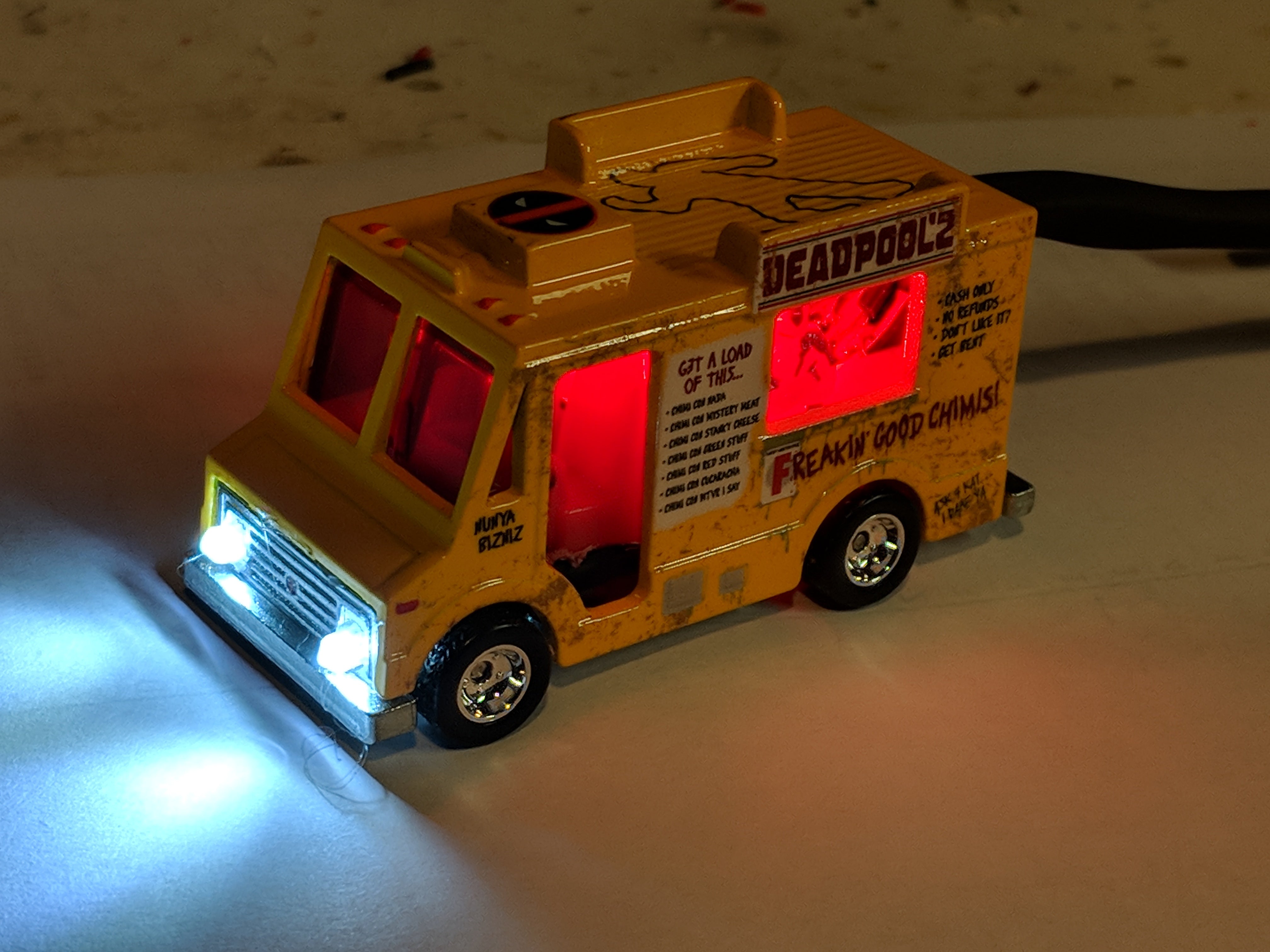 Hot wheels deadpool chimichanga truck online