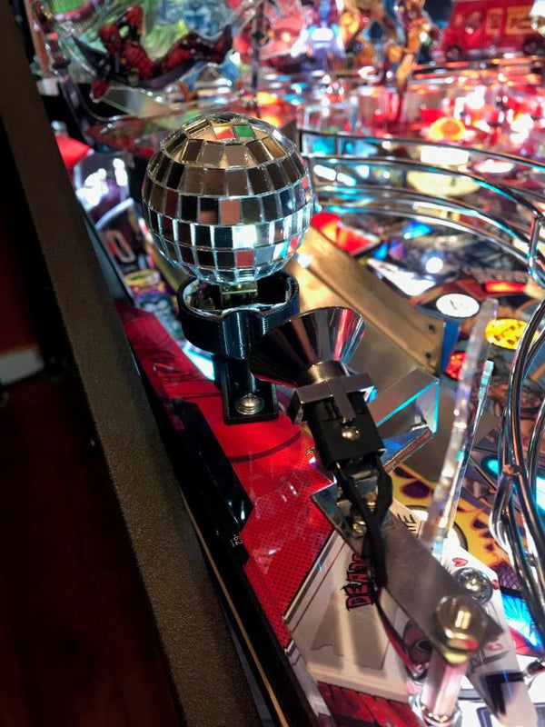 Deadpool PRO Pinball Motorized Disco Ball Mod Lermods Pinball Machine