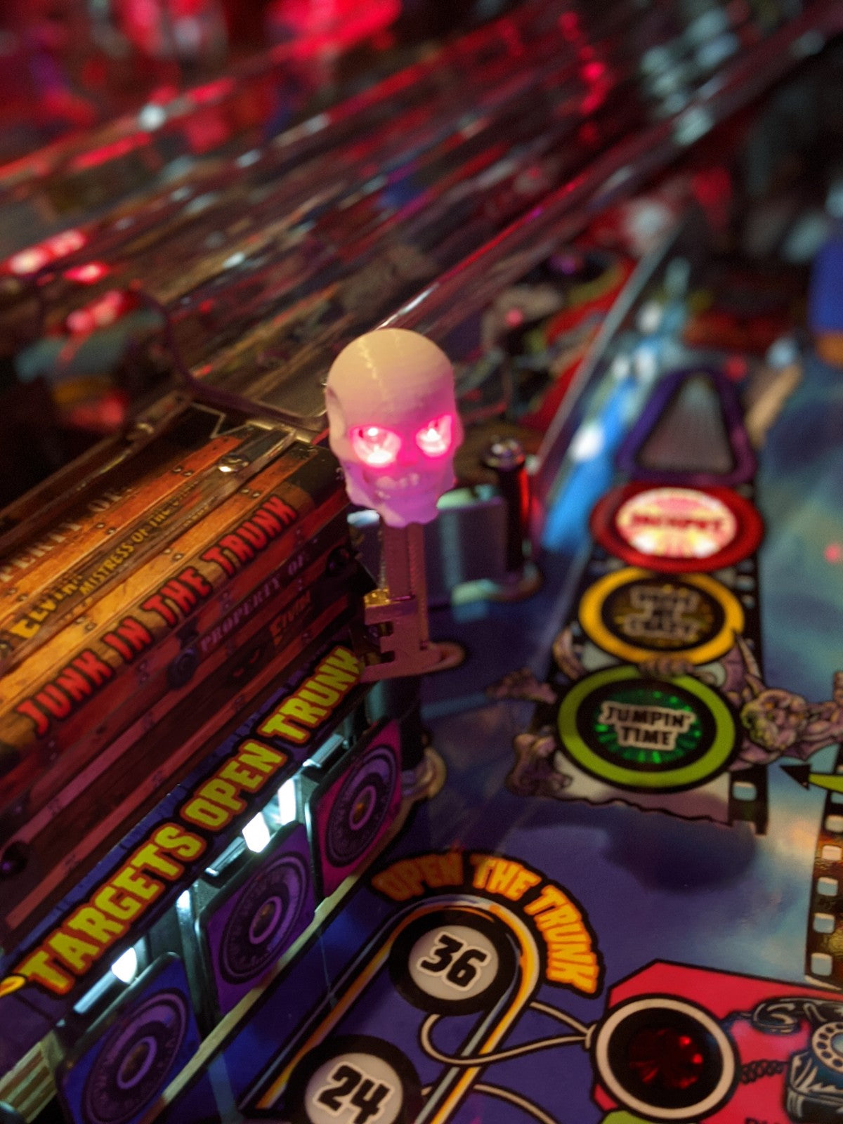 Elvira's House of Horrors Pinball Illuminated Skeleton Key Mod