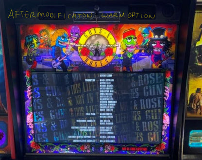 Guns N' Roses Pinball Full Backglass Illumination Kit