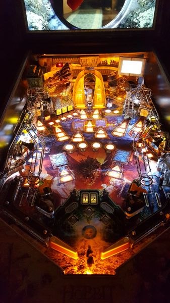 The Hobbit Pinball LED Strip Backboard and Trough Light Set Kit