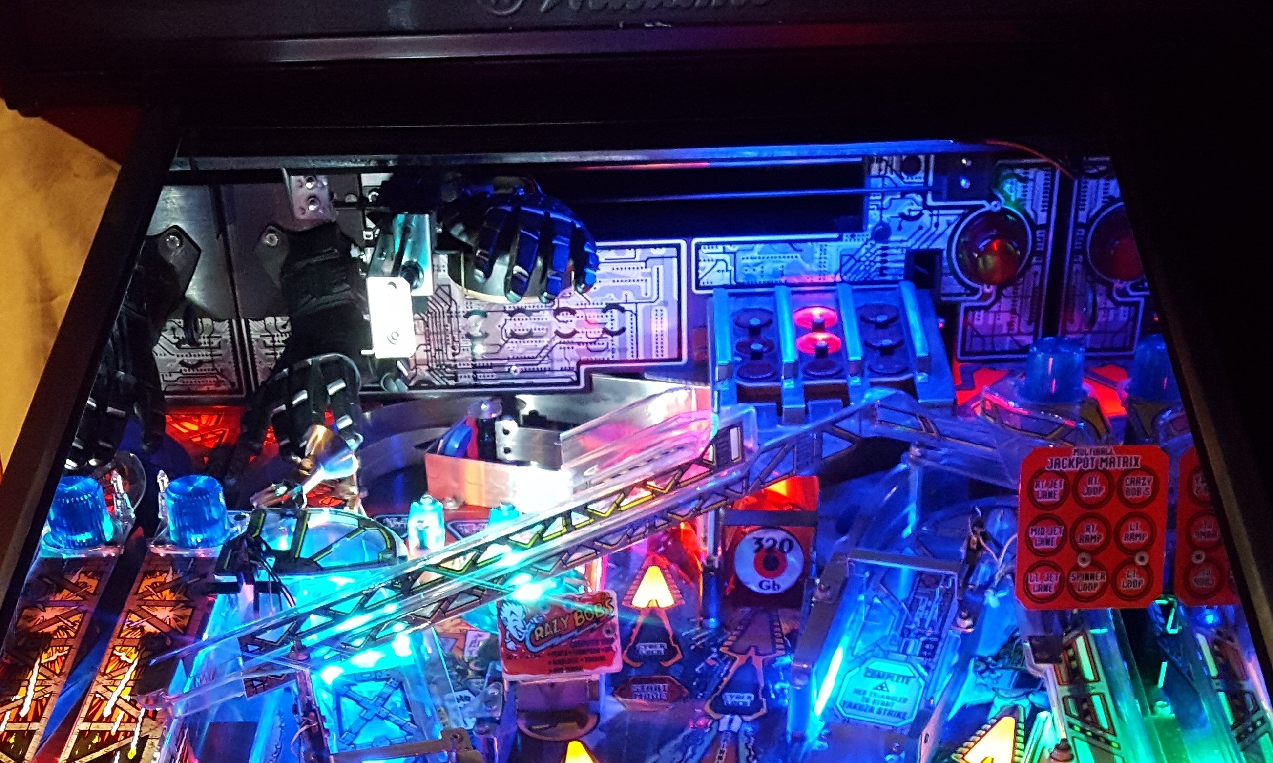 Pinball Backboard Johnny Mnemonic Pinball LED Strip 10