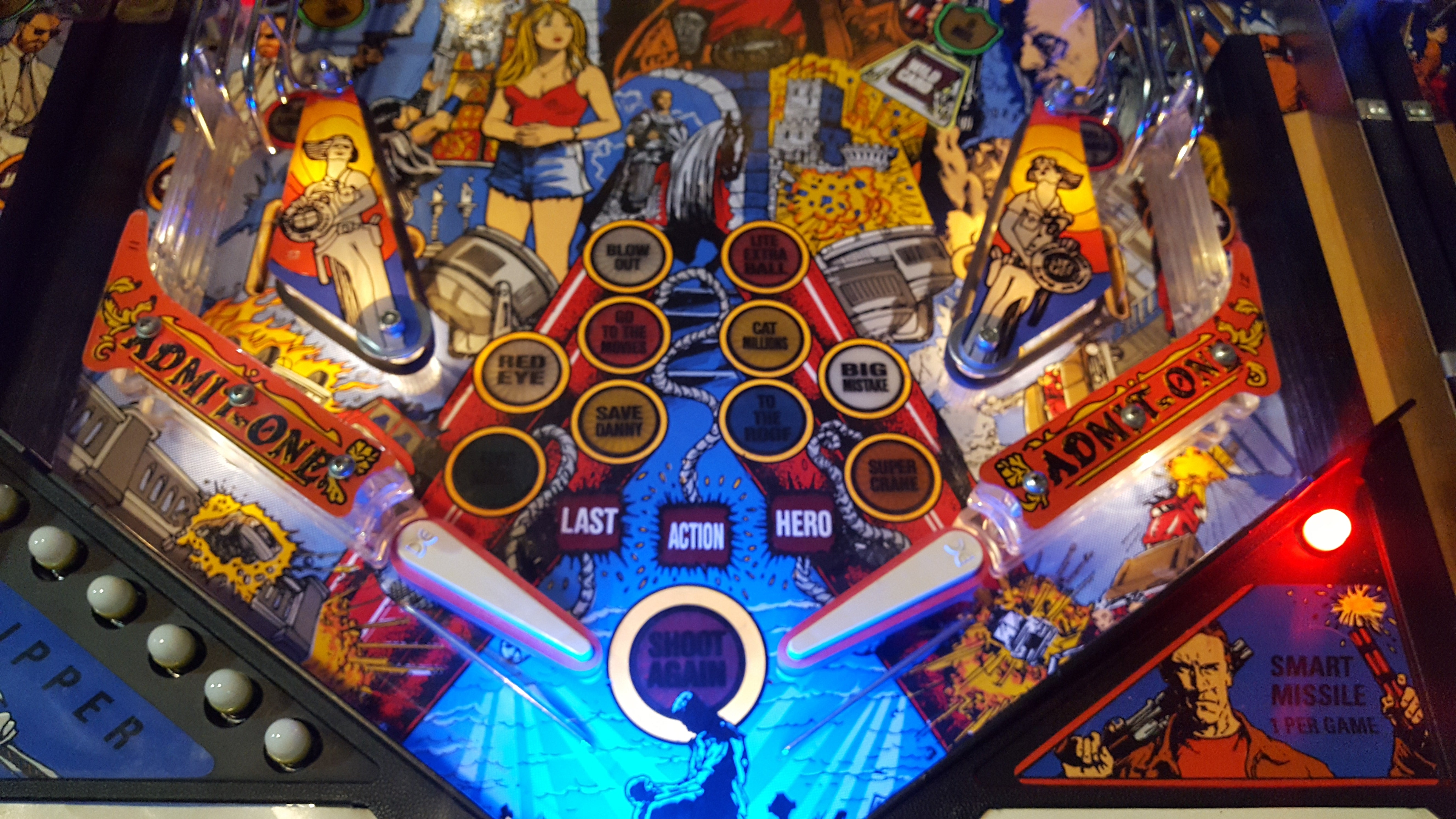 Pinball Trough Last Action Hero Pinball LED Strip Trough Light Kit – Lermods Pinball ...
