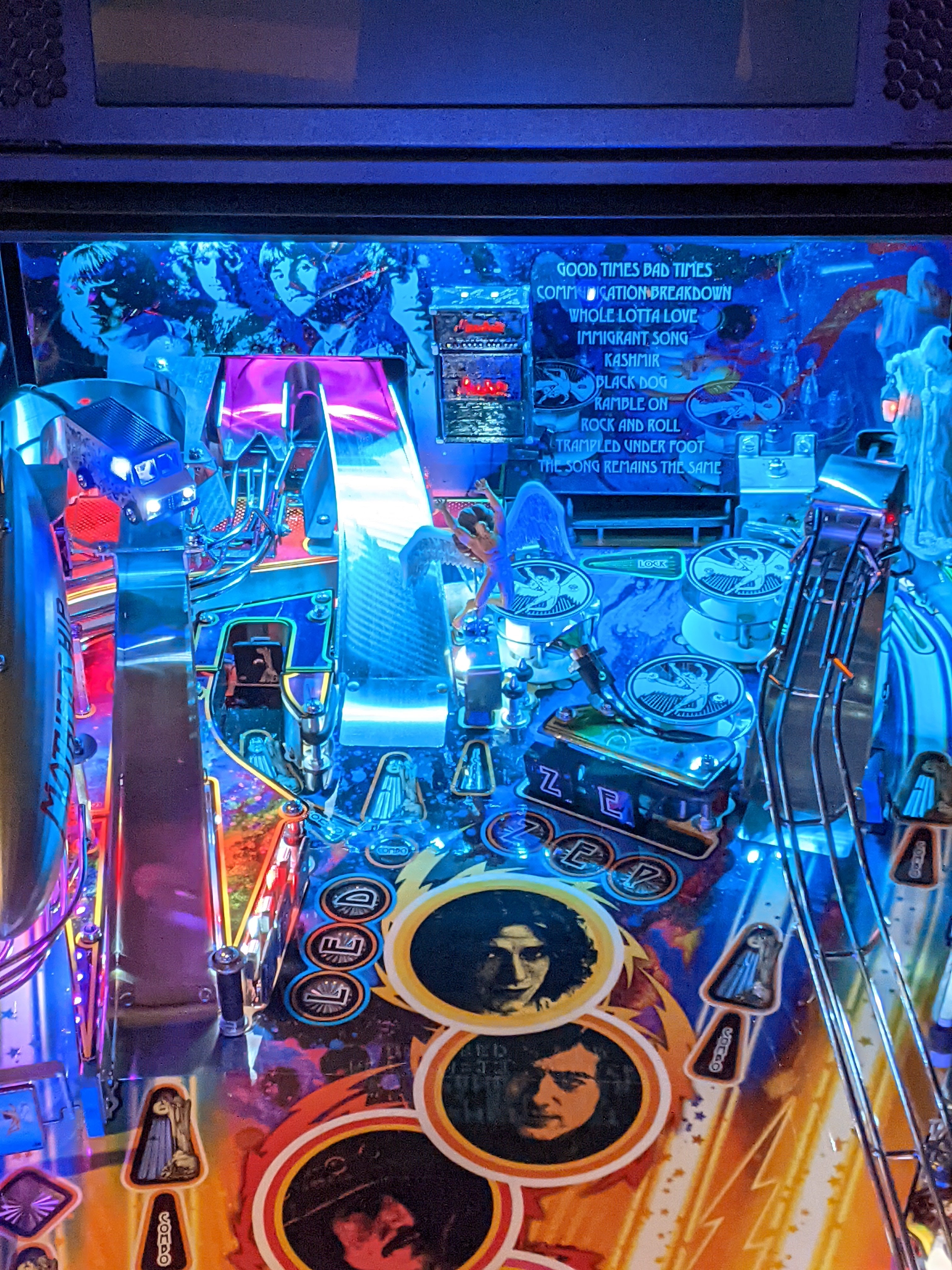 Pinball Machine Led Spotlight Led Zeppelin Pinball Machine Modifications – Lermods Pinball Machine ...