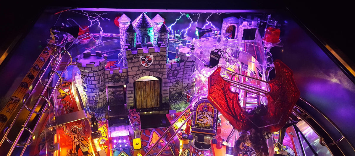 Pinball Backboard Medieval Madness REMAKE Pinball Backboard Lightning Flasher Light Kit ...
