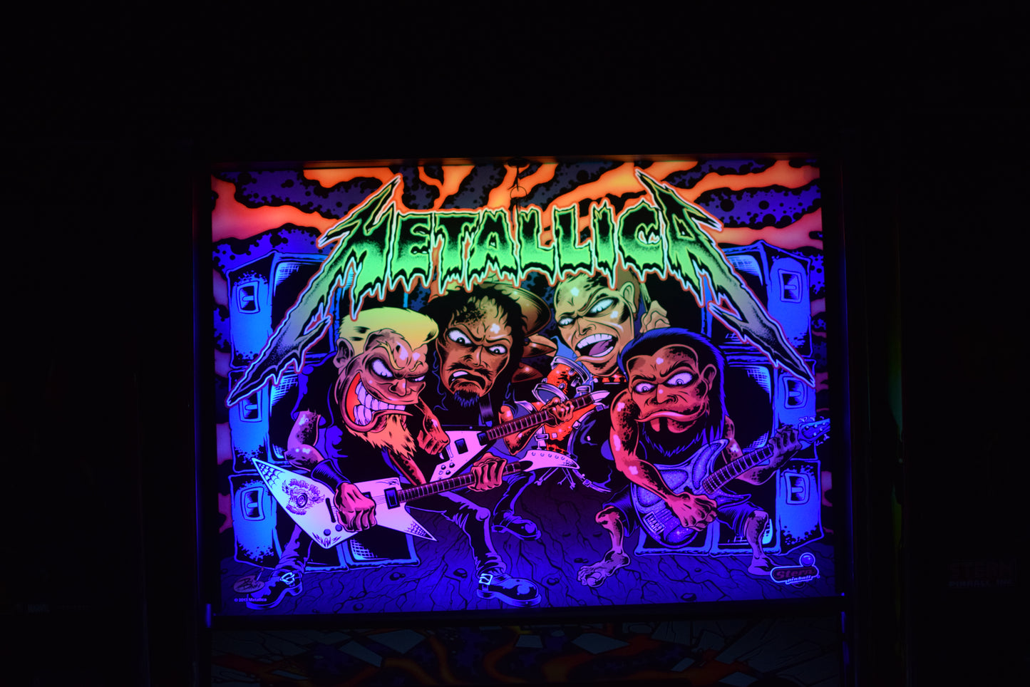Metallica Pinball Custom Backbox Light Kit