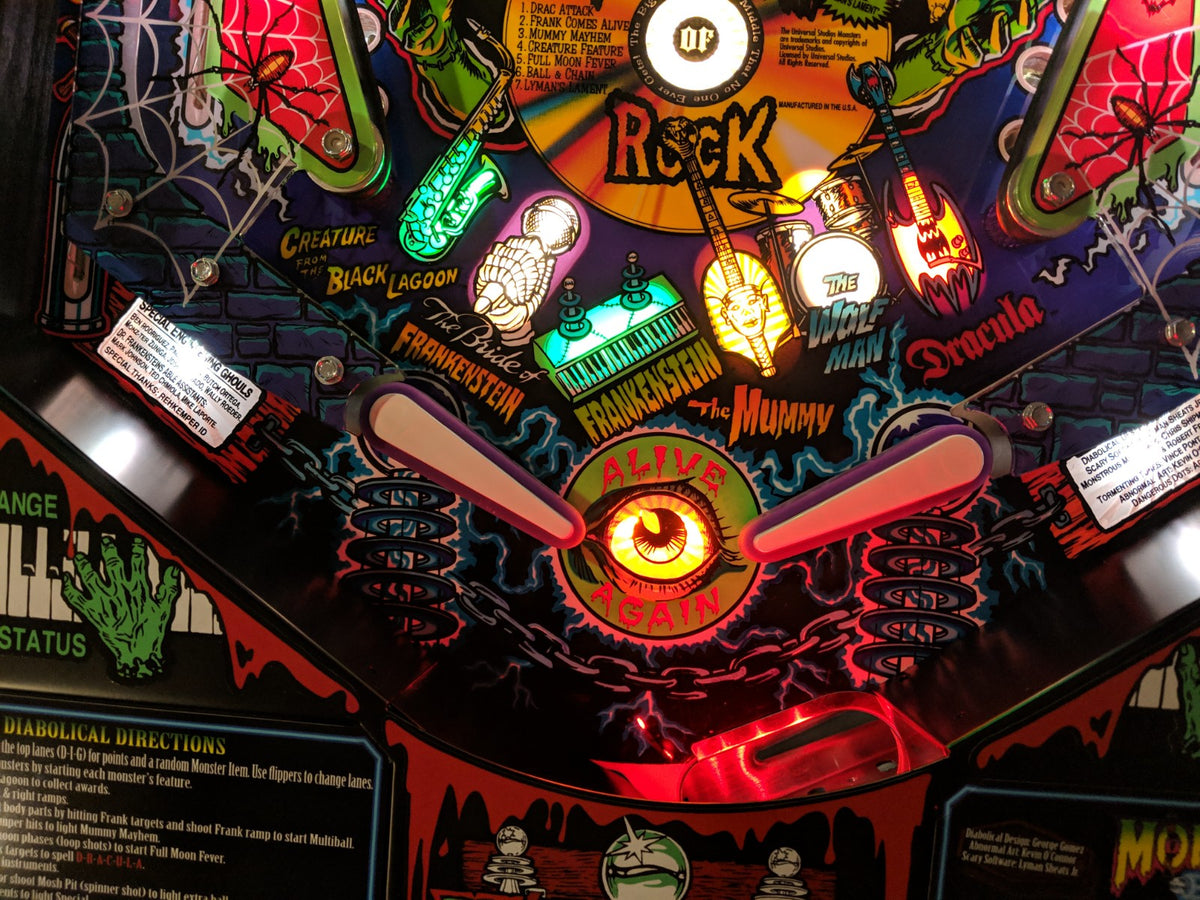 Pinball Trough Monster Bash REMAKE Pinball LED Strip Interactive RGB Trough Light Kit ...